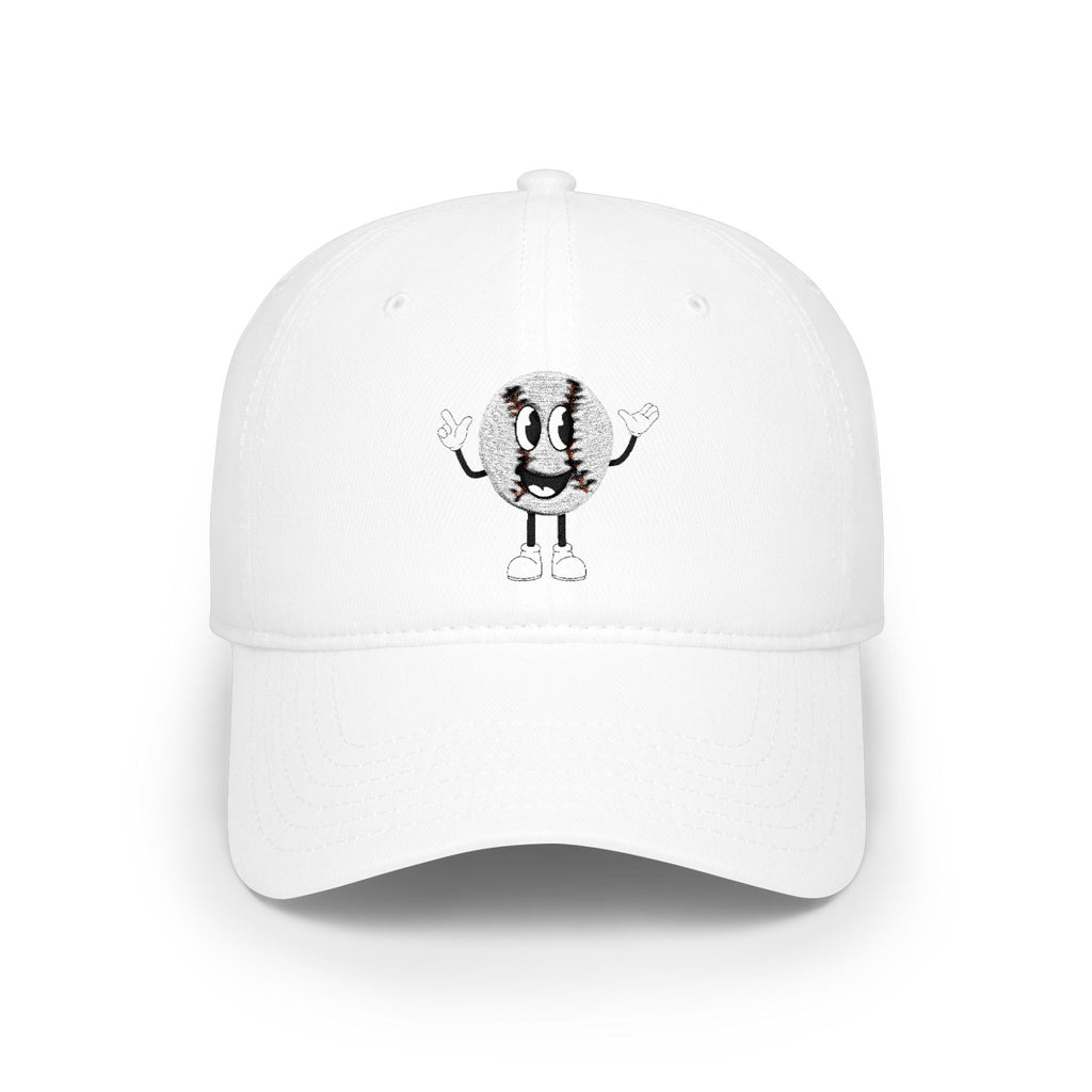 "Ball Life" White Embroidered Cap