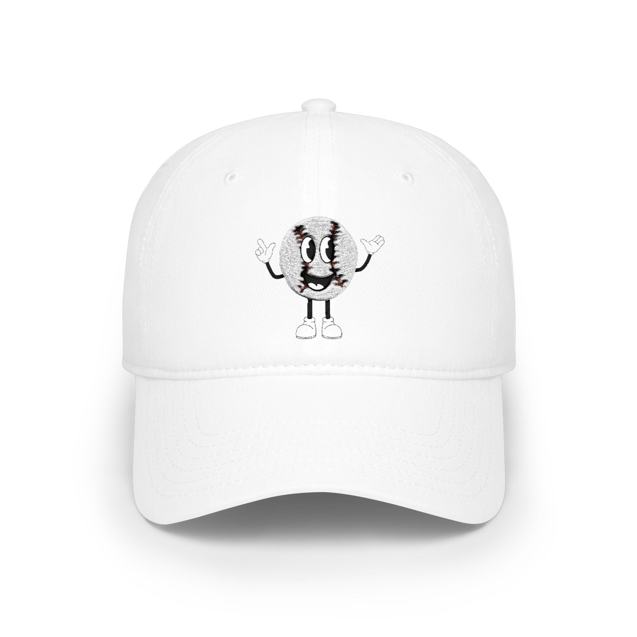"Ball Life" White Embroidered Cap