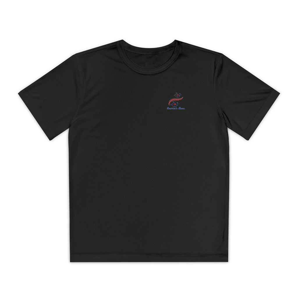 “Fireworks and Fireballs” Kids Black Tee