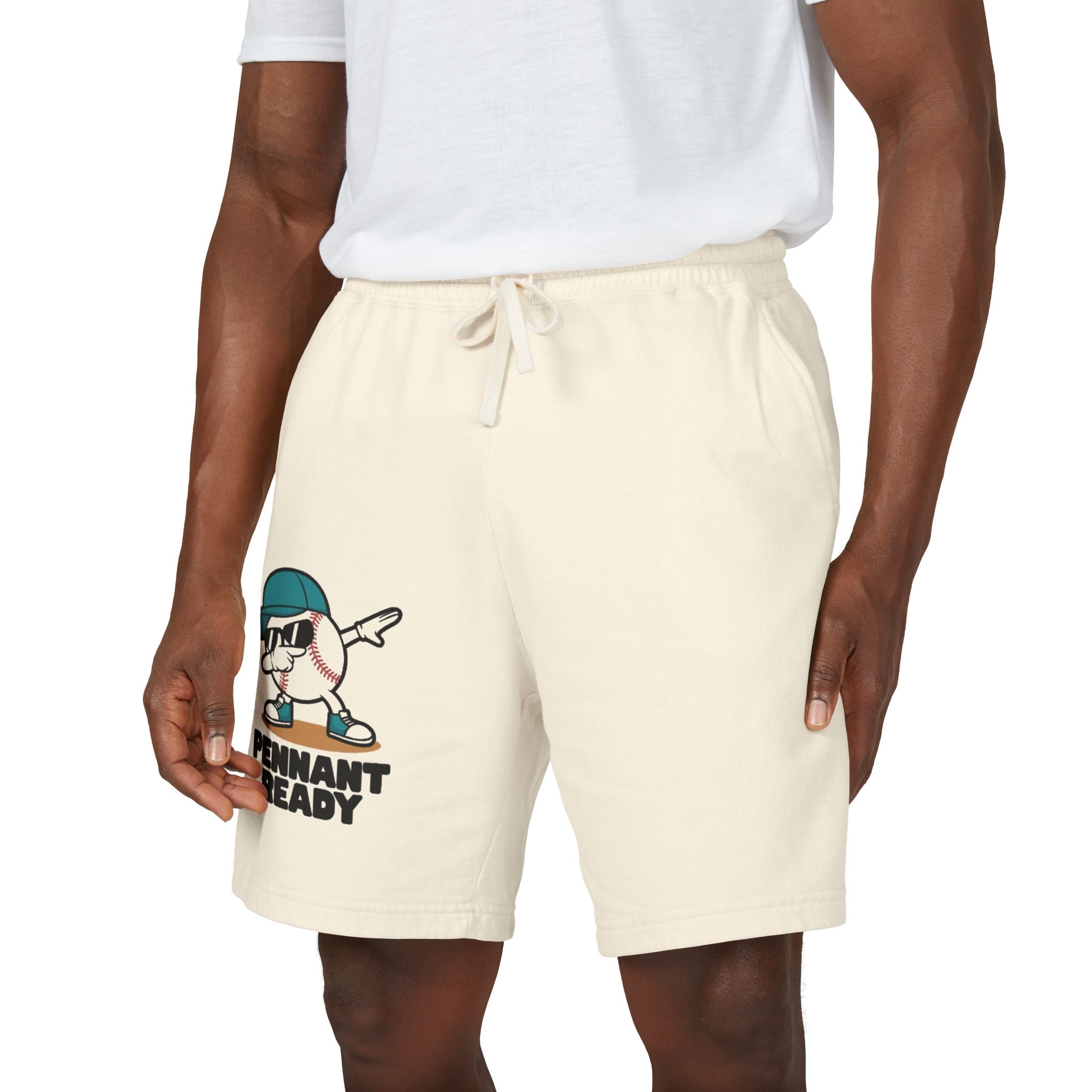 "Pennant Ready" Beige Shorts